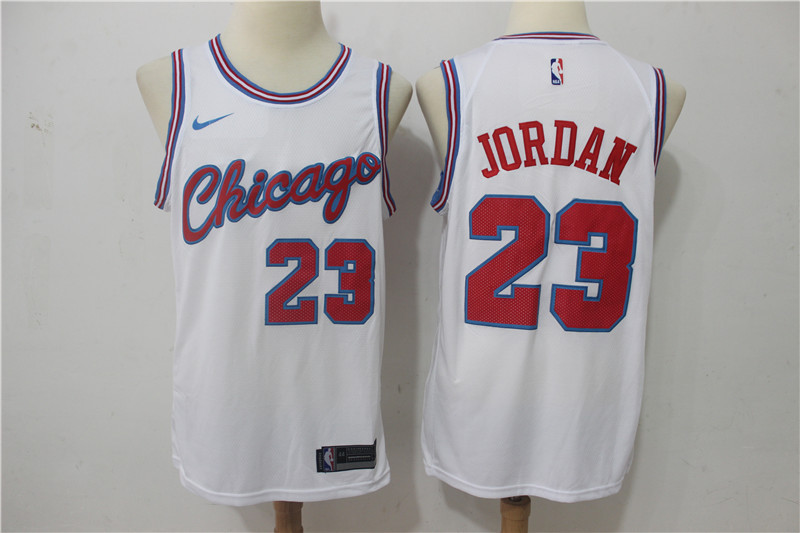 Nike NBA Chicago Bulls #23 Jordan White New Jersey
