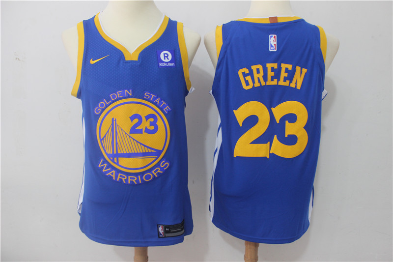Nike NBA Golden State Warriors #23 Green Blue Jersey