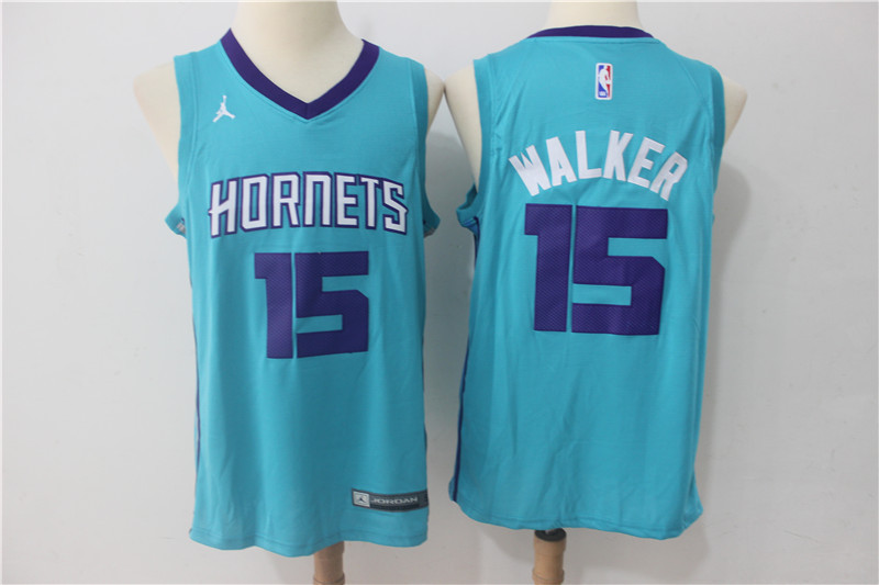 Nike NBA New Orleans Hornets #15 Walker Blue New Jersey