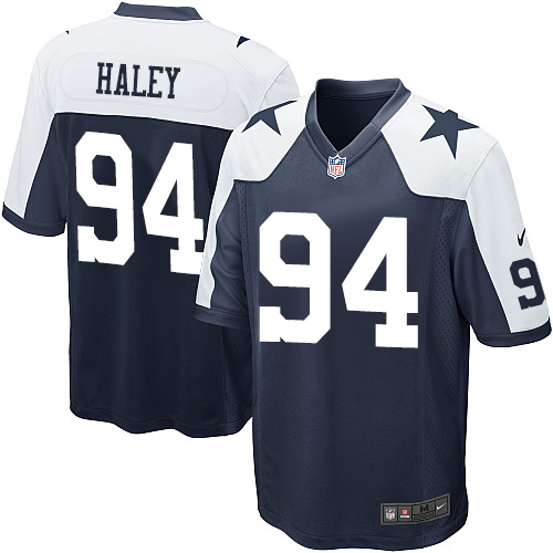 NFL Dallas Cowboys #94 Haley Thanksgiving Blue Vapor Limited Jersey