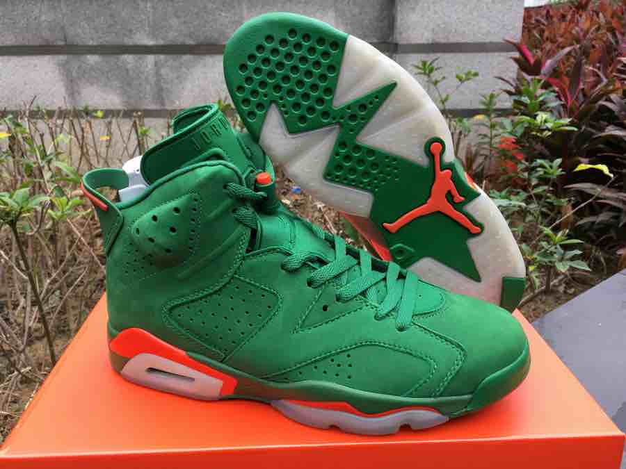 Nike Air Jordan 6 Gatorade Green Sneakers