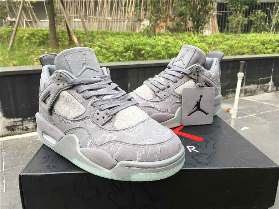 Nike Air Jordan 4 Cool Grey Womens Sneakers