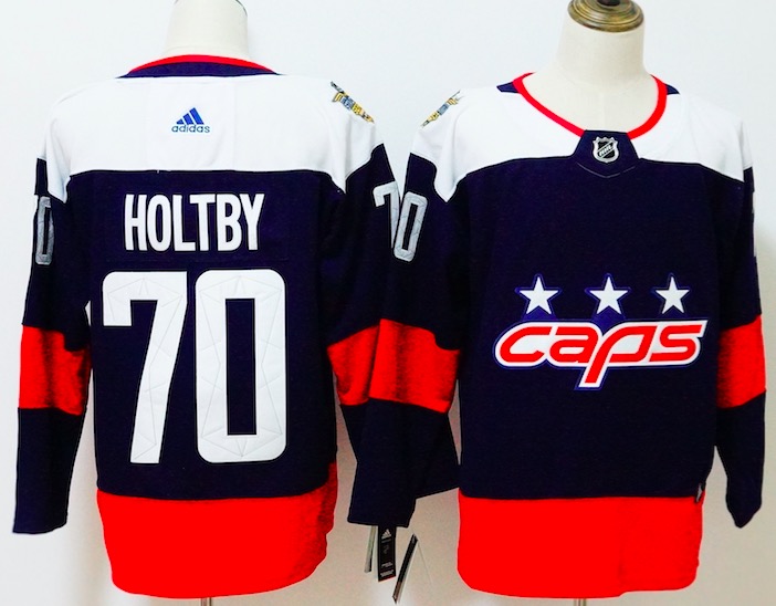 NHL Washington Capitals #70 Holtby Stadium Series Navy Jersey