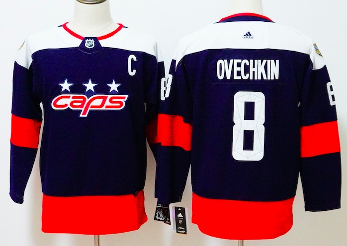 Kids NHL Washington Capitals #8 Ovechkin Stadium Series Navy Jersey