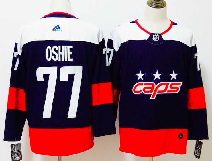 NHL Washington Capitals #77 Oshie Stadium Series Navy Jersey