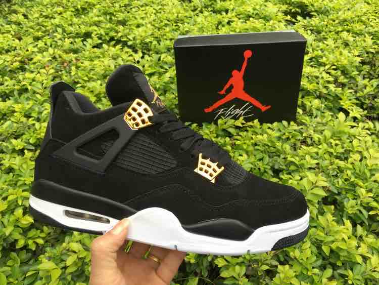 Nike Air Jordan 4 Black Suede Sneakers