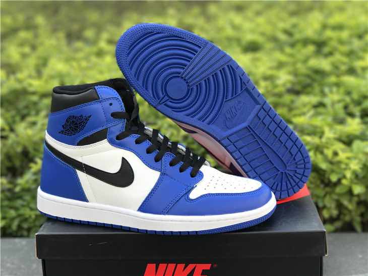Nike Air Jordan 1 Blue White Sneakers