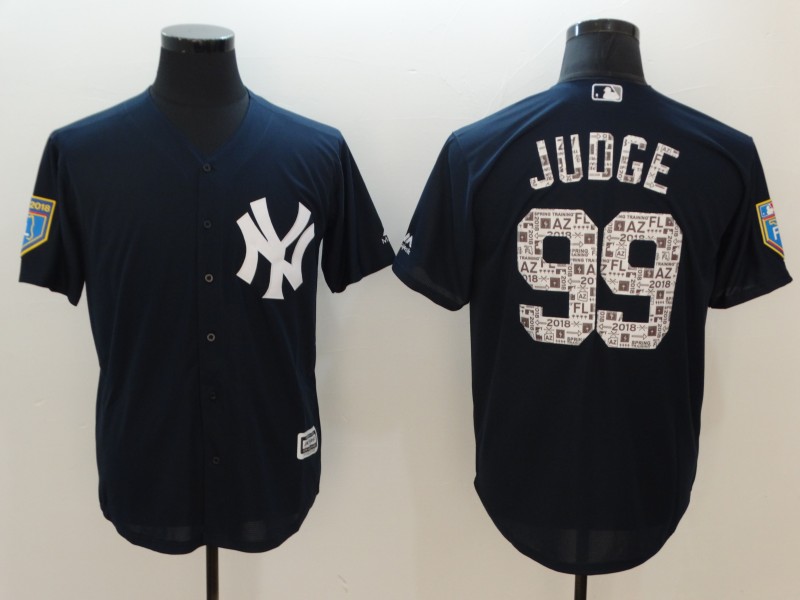 MLB New York Yankees #99 Judge Black 2018 Jersey