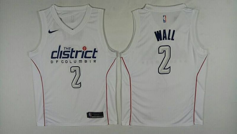NBA Washington Wizards #2 Wall White Nike Jersey