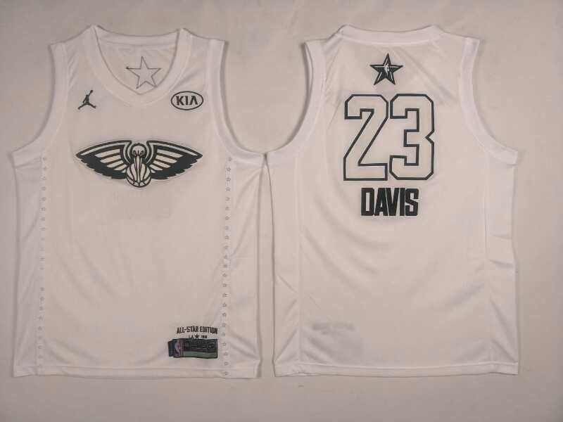 NBA New Orleans Hornets #23 Davis White All Star Jersey