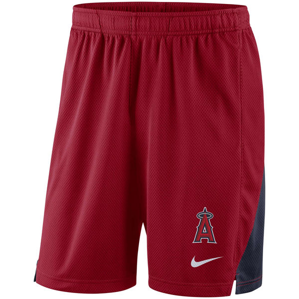 Mens Los Angeles Angels Nike Red Franchise Performance Shorts
