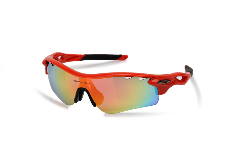 PATH OO9181-23 Matte Black Red Ink-OO Iridium Polarized Vented &  Iridium Vented Sunglasses