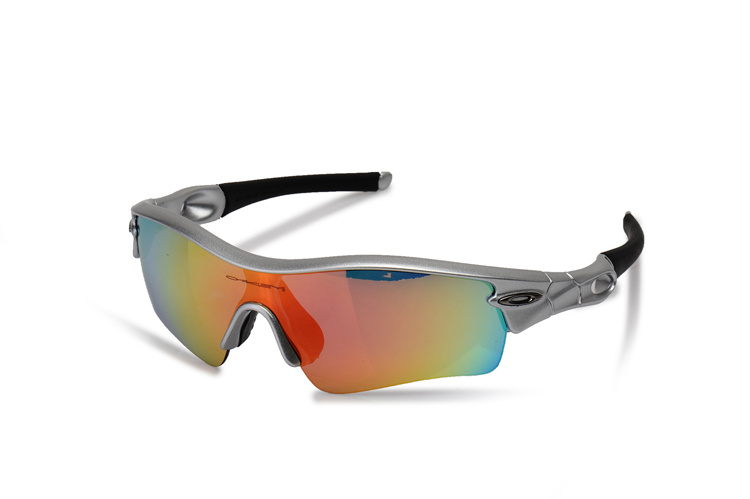 POLARIZED RADAR PITCH 09-764 Polished Silver Black Sunglasses