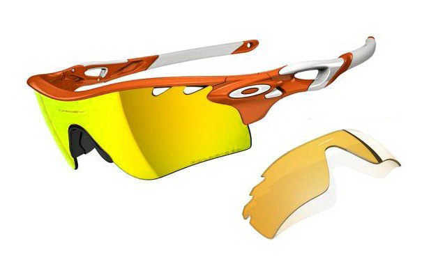 PATH OO9181-23 Matte Ink-OO Iridium Polarized Vented & Iridium Vented Orange White Sunglasses