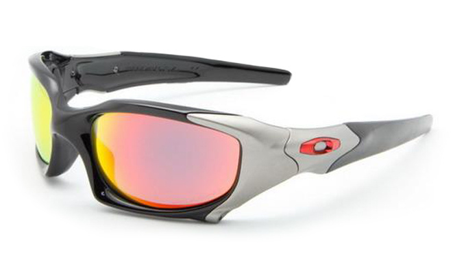 PIT BOSS 091 Black Silver Red Sunglasses