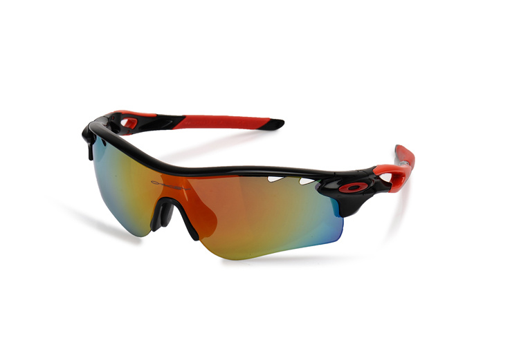 PATH OO9181-23 Matte Ink-OO Iridium Polarized Vented & Black Red Iridium Vented Sunglasses