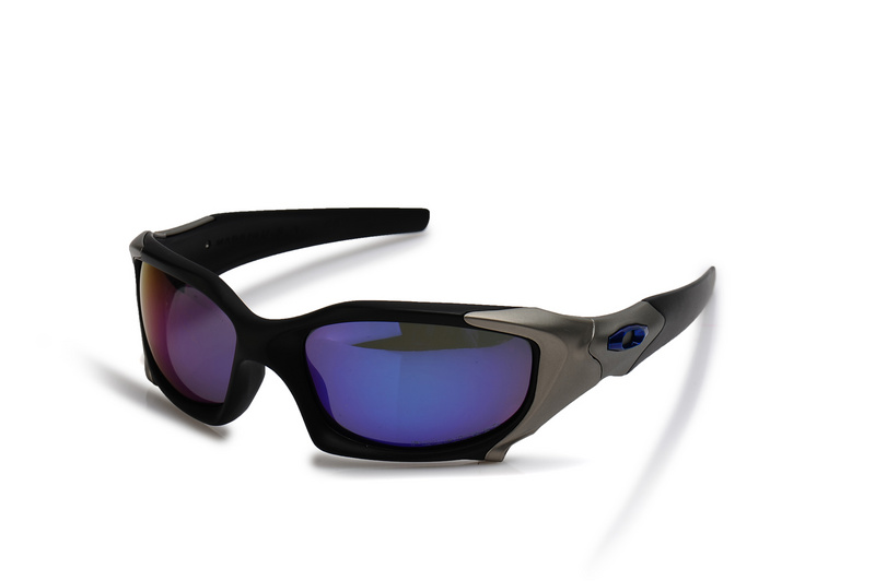 PIT BOSS 091 Black Silver Blue Sunglasses