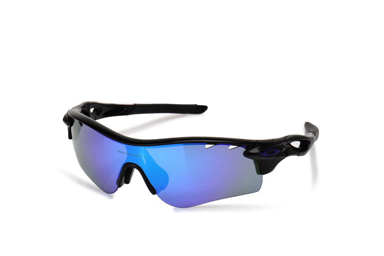 PATH OO9181-23 Matte Black Ink-OO Iridium Polarized Vented & Black Blue Iridium Vented Sunglasses