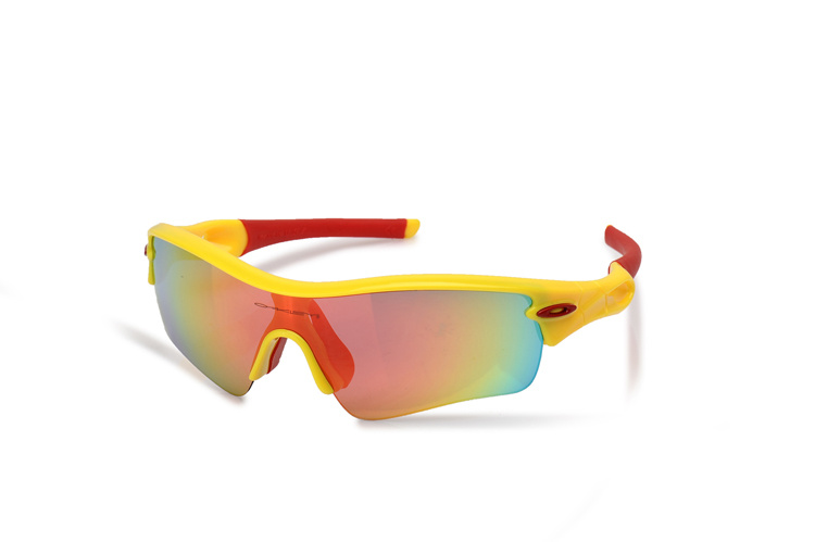 POLARIZED RADAR PITCH 09-764 Polished Yellow Red Polarized Sunglasses