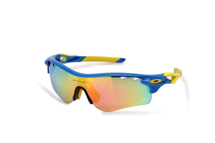 PATH OO9181-23 Matte Black Ink-OO Iridium Polarized Vented & Yellow Blue Iridium Vented Sunglasses