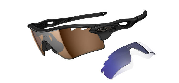  PATH OO9181-25 Polished Black-Bronze Polarized Vented & Deep Blue Polarized Vented Sunglasses 