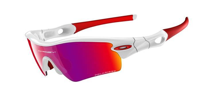 POLARIZED RADAR PATH 26-212 Polished White Red Iridium Polarized Sunglasses