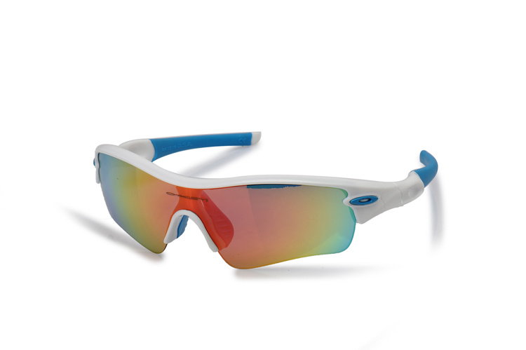 POLARIZED RADAR PITCH 09-764 Polished White Blue Polarized Sunglasses