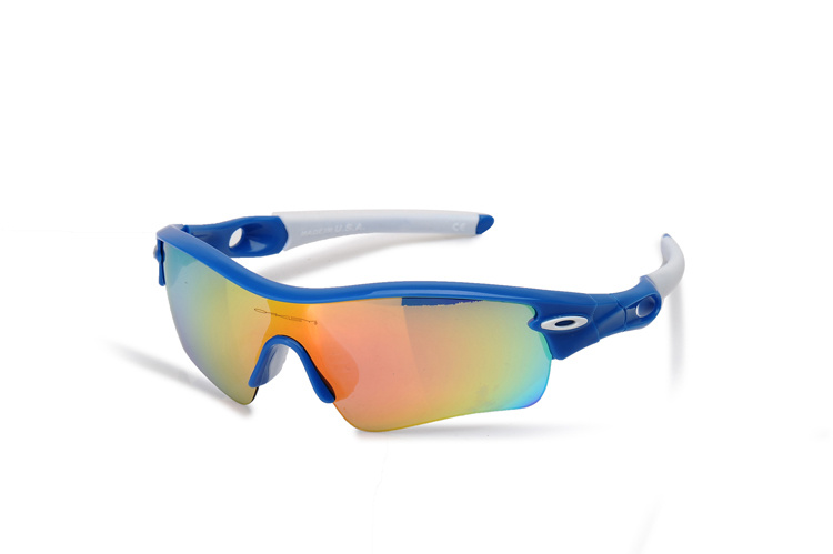 POLARIZED RADAR PITCH 09-764 Polished Blue White Polarized Sunglasses