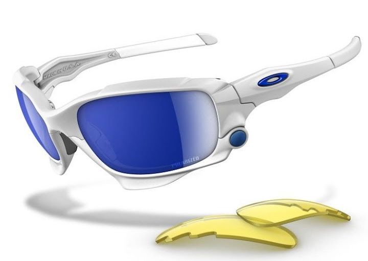 SPLIT JACKET 098 Sunglasses White Blue