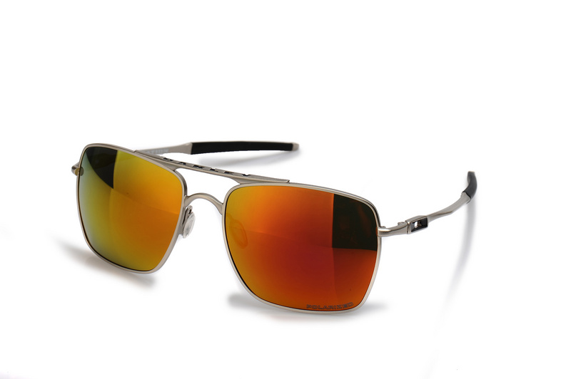 MOTOGP DEVIATION OO4061-13 Polished Silver Yellow Iridium Sunglasses
