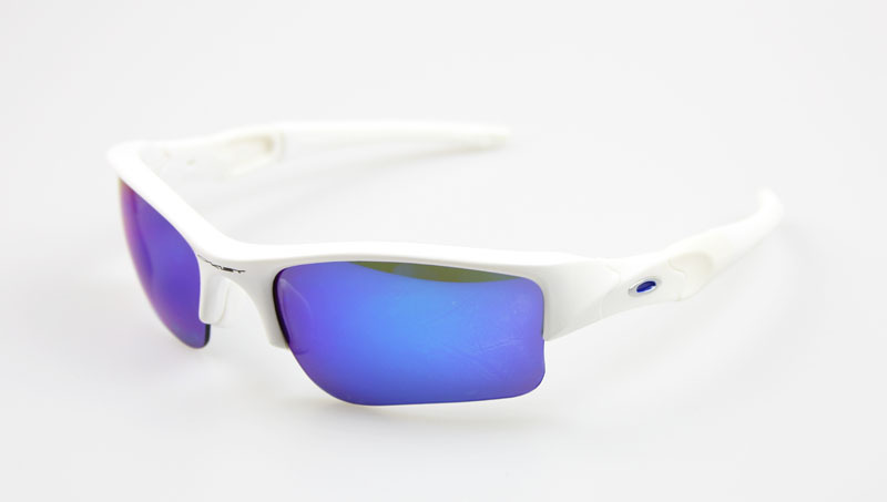 FLAK JACKET XLJ 03-908 Polished White Iridium Sunglasses