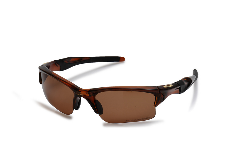 HALF JACKET 2.0 XL 009154 Polished Brown Iridium Polarized Sunglasses