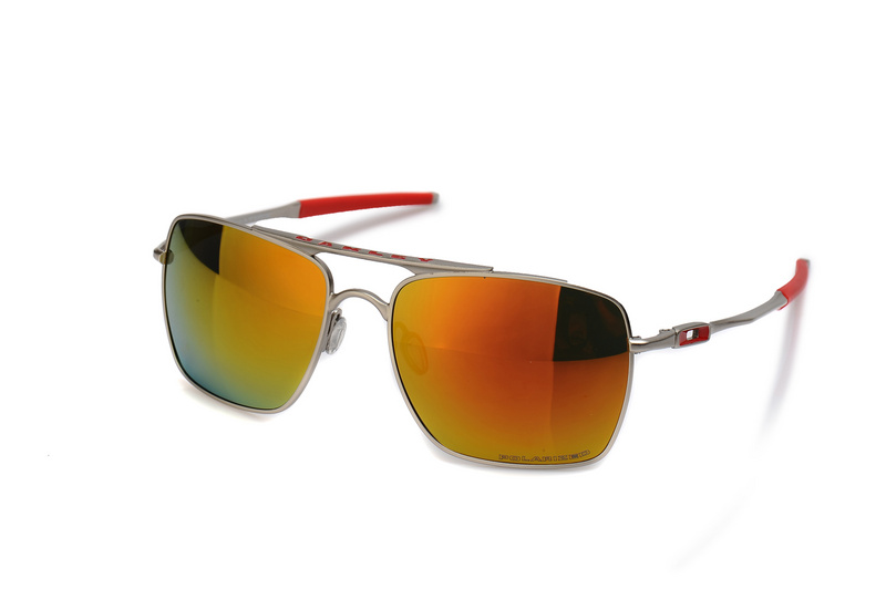 MOTOGP DEVIATION OO4061-13 Polished Silver Red Iridium Sunglasses