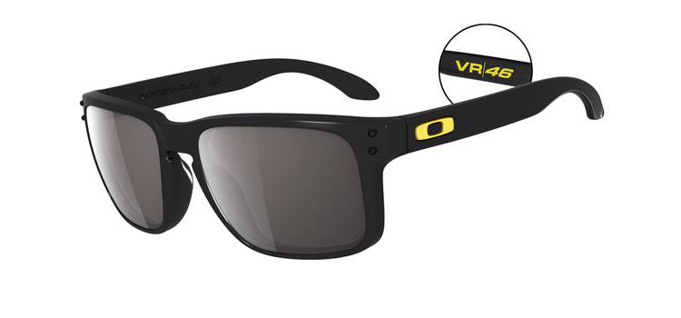 HOLBROOK OO9102 Polished Black Yellow Polarized Sunglasses