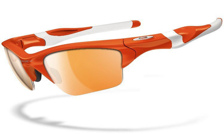 HALF JACKET 2.0 XL 009154 Polished Orange White Iridium Polarized Sunglasses