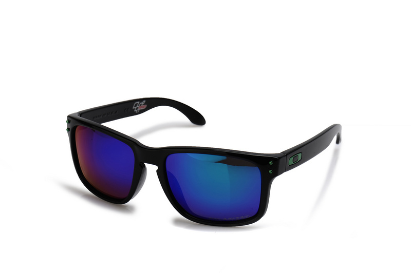 HOLBROOK OO9102 Polished Black Green Polarized Sunglasses