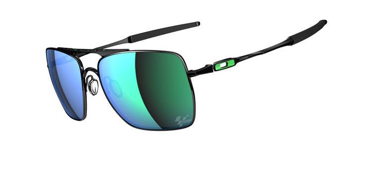 MOTOGP DEVIATION OO4061-13 Polished Black-Jade Iridium Sunglasses