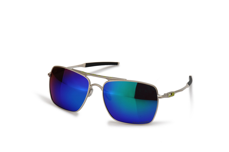 MOTOGP DEVIATION 4061 Polished Silver Blue Iridium Sunglasses