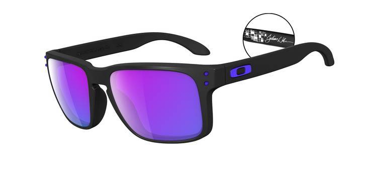 HOLBROOK OO90102 Matte Black-Violet Iridium Sunglasses