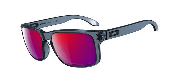 HOLBROOK OO90102 Crystal Black-Positive Red Iridium Sunglasses