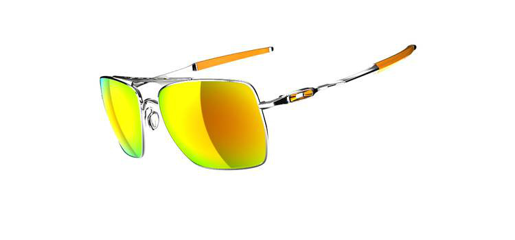 MOTOGP DEVIATION 4061 Polished Silver-Yellow Iridium Sunglasses