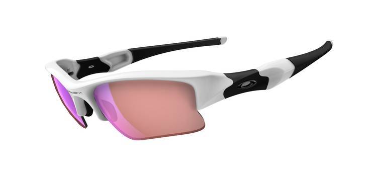 FLAK JACKET XLJ 03-908 Polished White-G30 Iridium Sunglasses