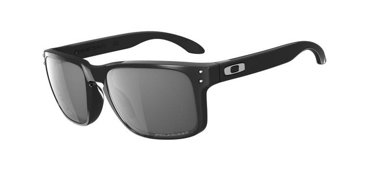 HOLBROOK OO9102 Polished Black Grey Polarized Sunglasses