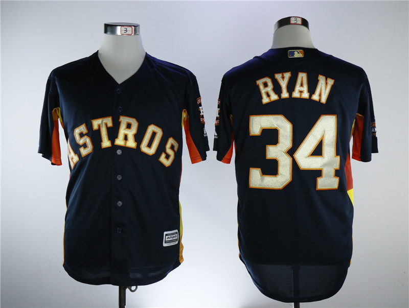 MLB Houston Astros #34 Ryan Blue Champion Jersey