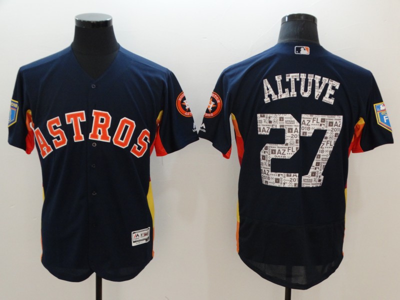 MLB Houston Astros #27 Altuve Spring Training Jersey