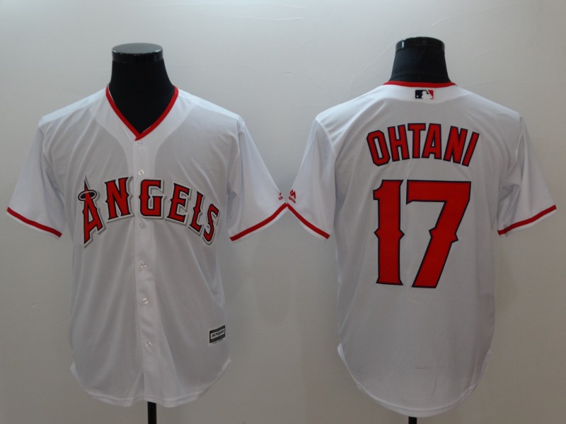 MLB Los Angeles Angels #17 Ohtani White Game Jersey