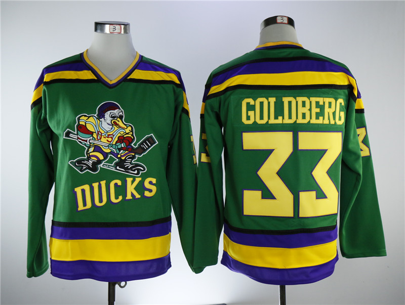 NHL Anaheim Ducks #33 Goldberg Green Jersey