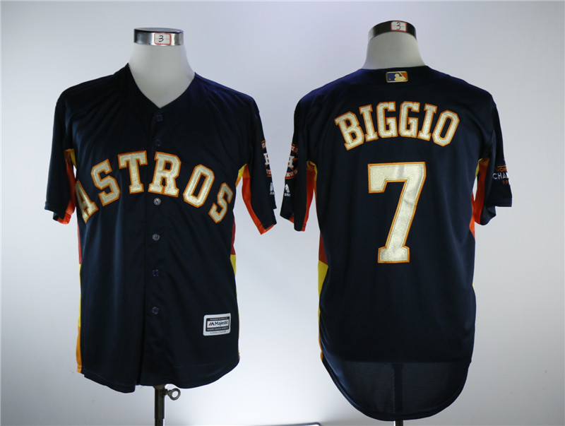 MLB Houston Astros #7 Biggio Blue Champion Jersey