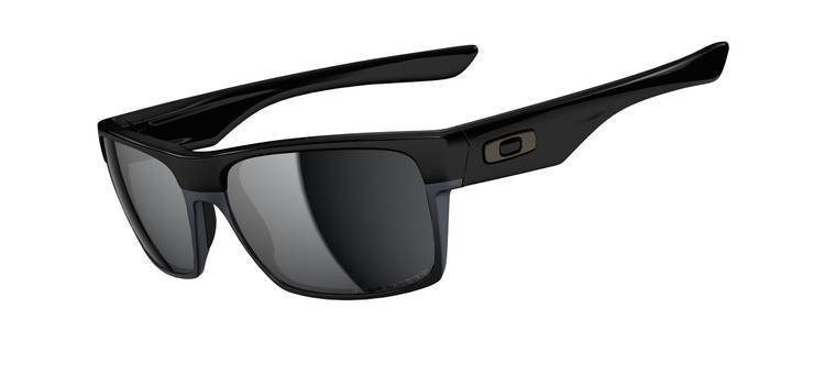 TWOFACE Polished Black-Black Iridium Polarized Sunglasses