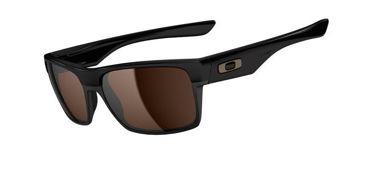 TWOFACE Polished Black-Dark Bronze Sunglasses